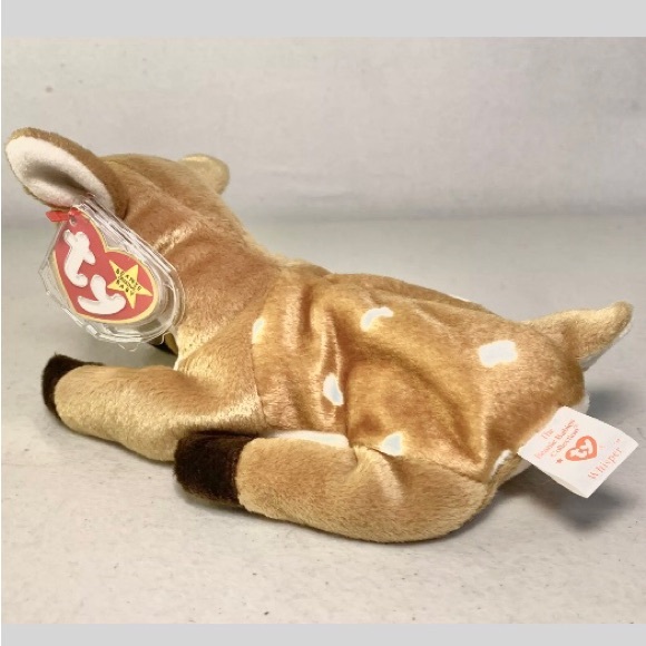 *WHISPER spotted Deer Fawn, Ty Beanie Babies,Hangtag attached,Tag Errors,Vintage - Picture 2 of 10